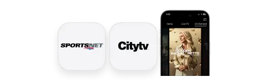 Sportsnet and CTV logos and poster for the series "The Golden Bachelorette"