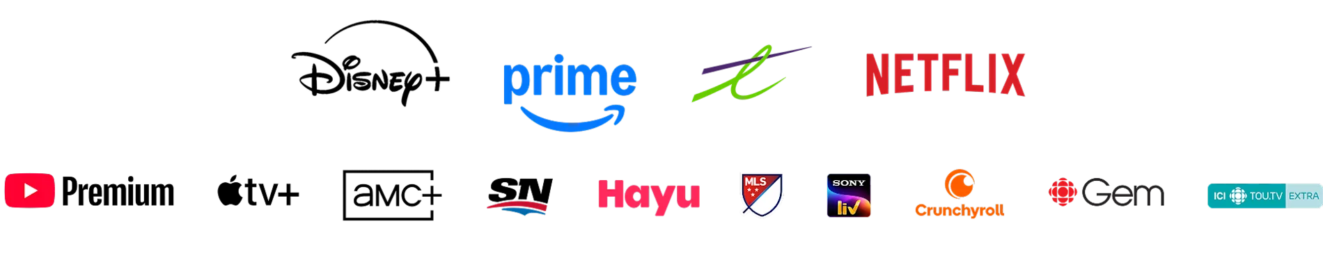 Stream+ Network Logos