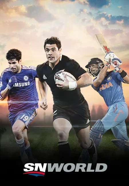 Sportsnet World - Animated players of soccer, rugby and cricket, with logo