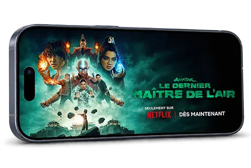 Écran de téléphone intelligent affichant une promotion pour l’émission originale « The Pitt » sur Max
