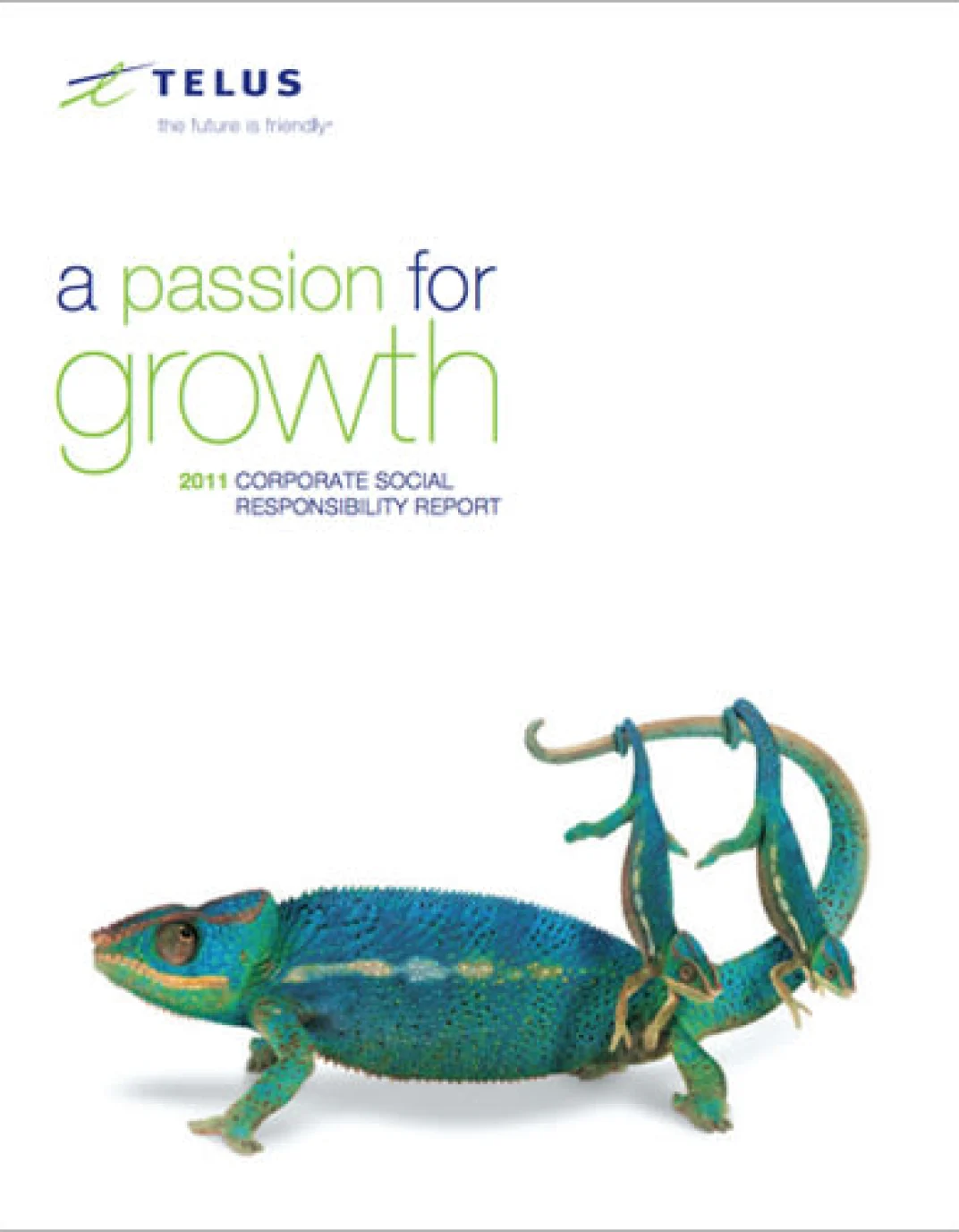 The cover of the 2011 TELUS Sustainability Report