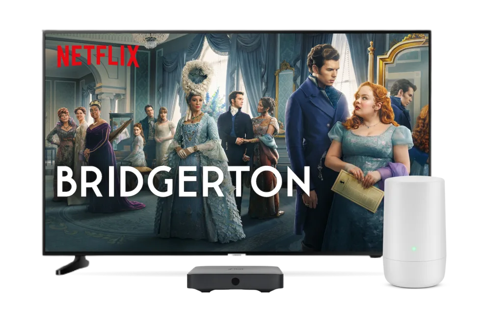 An image showing the Netflix series "Bridgerton".