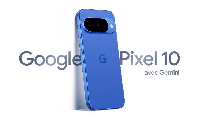 Vue avant d'un Google Pixel 10.