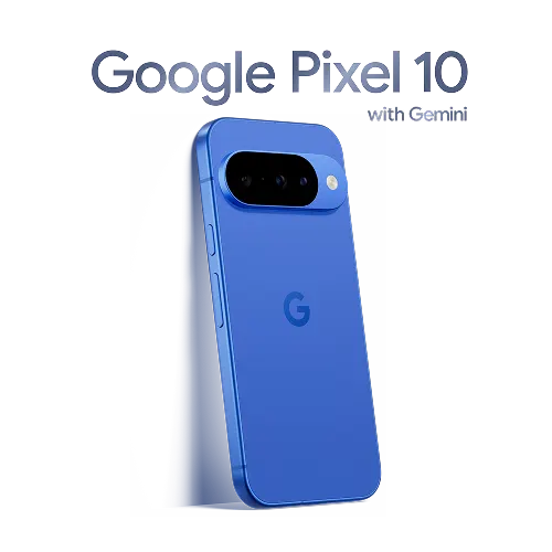 The back view of a Google Pixel 10.