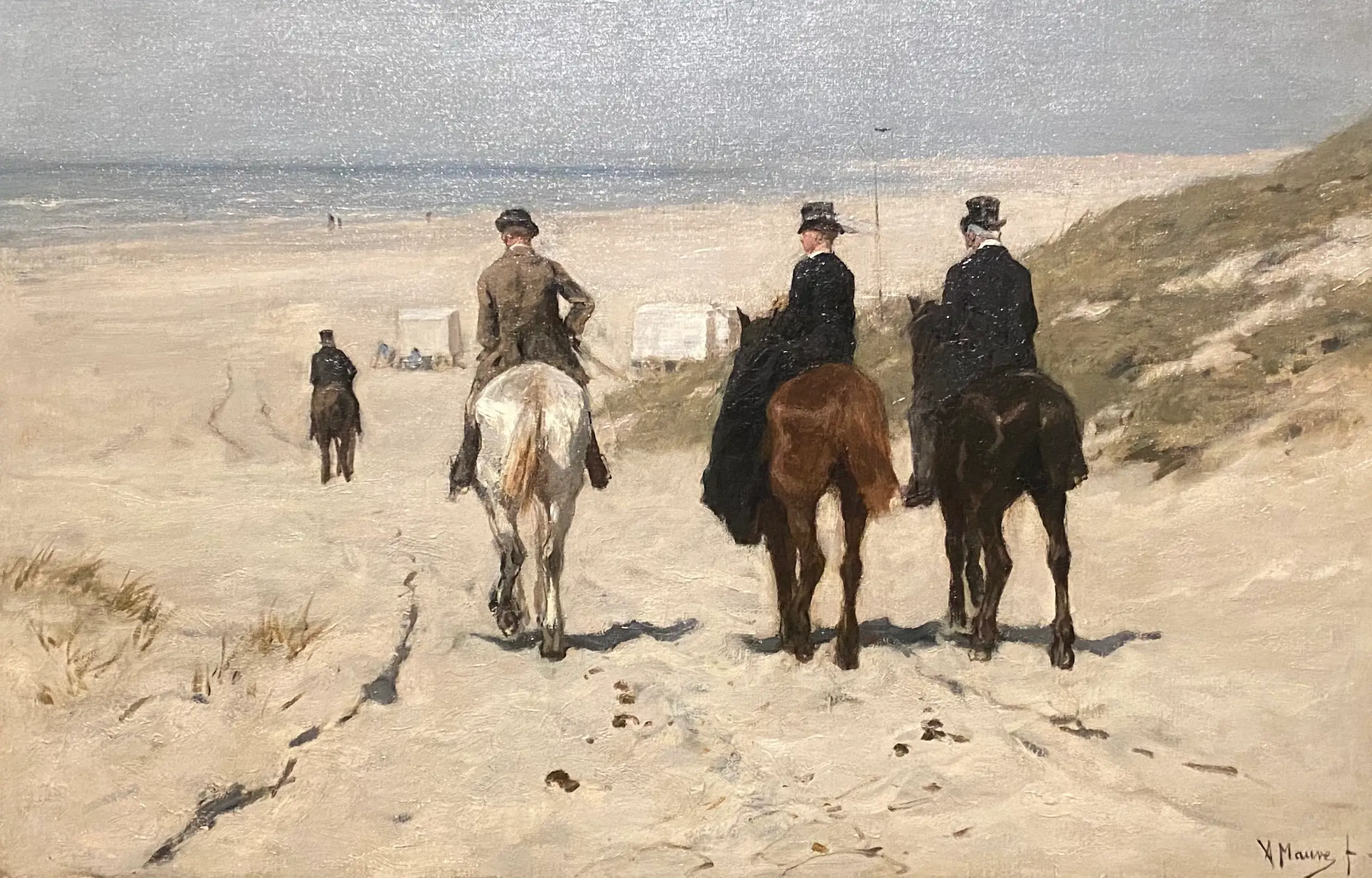 Morning Ride along the Beach, Anton Mauve, 1876
