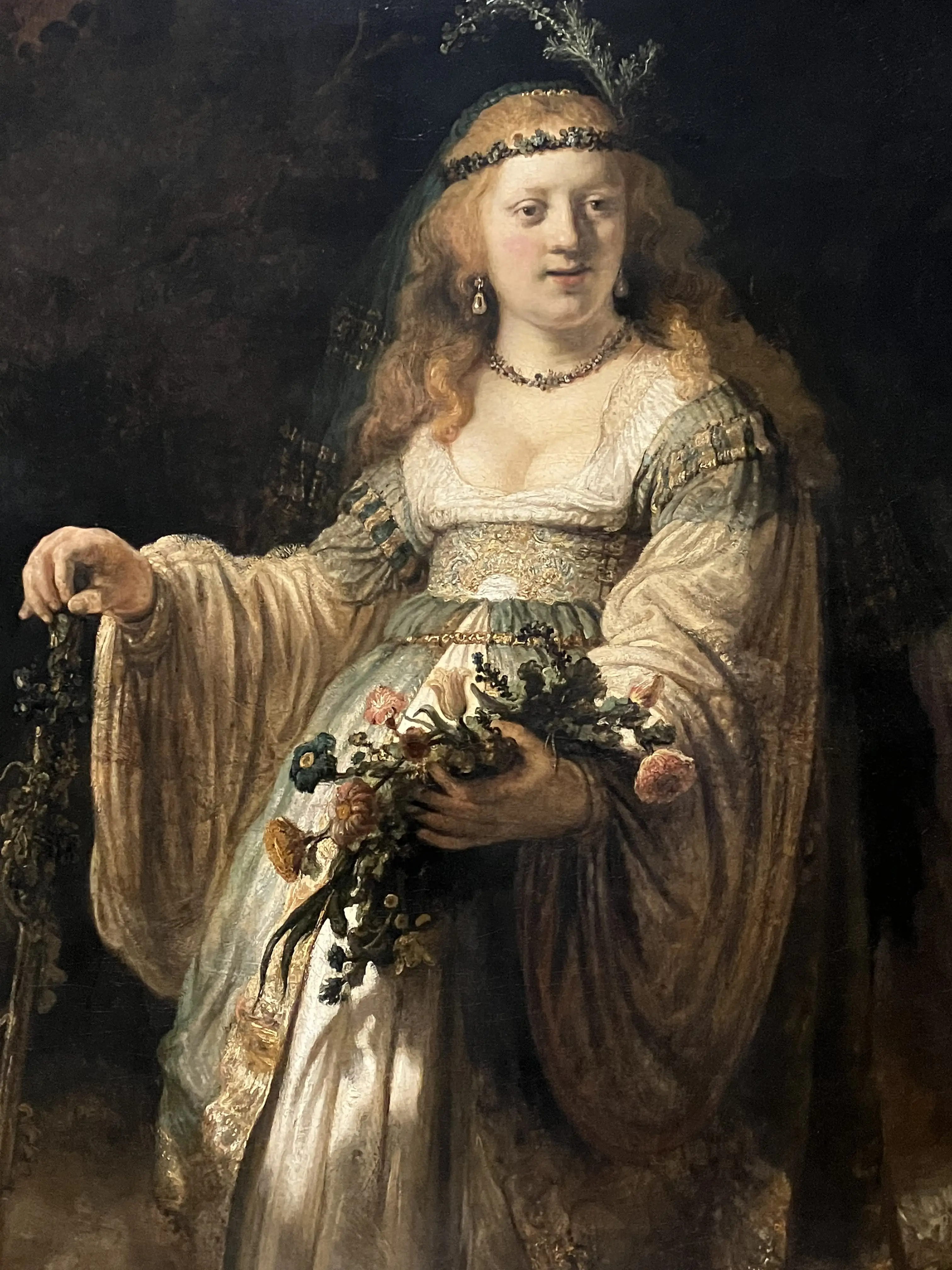 Rembrandt, Saskia van Uylenburgh in Arcadian Costume, National Gallery London