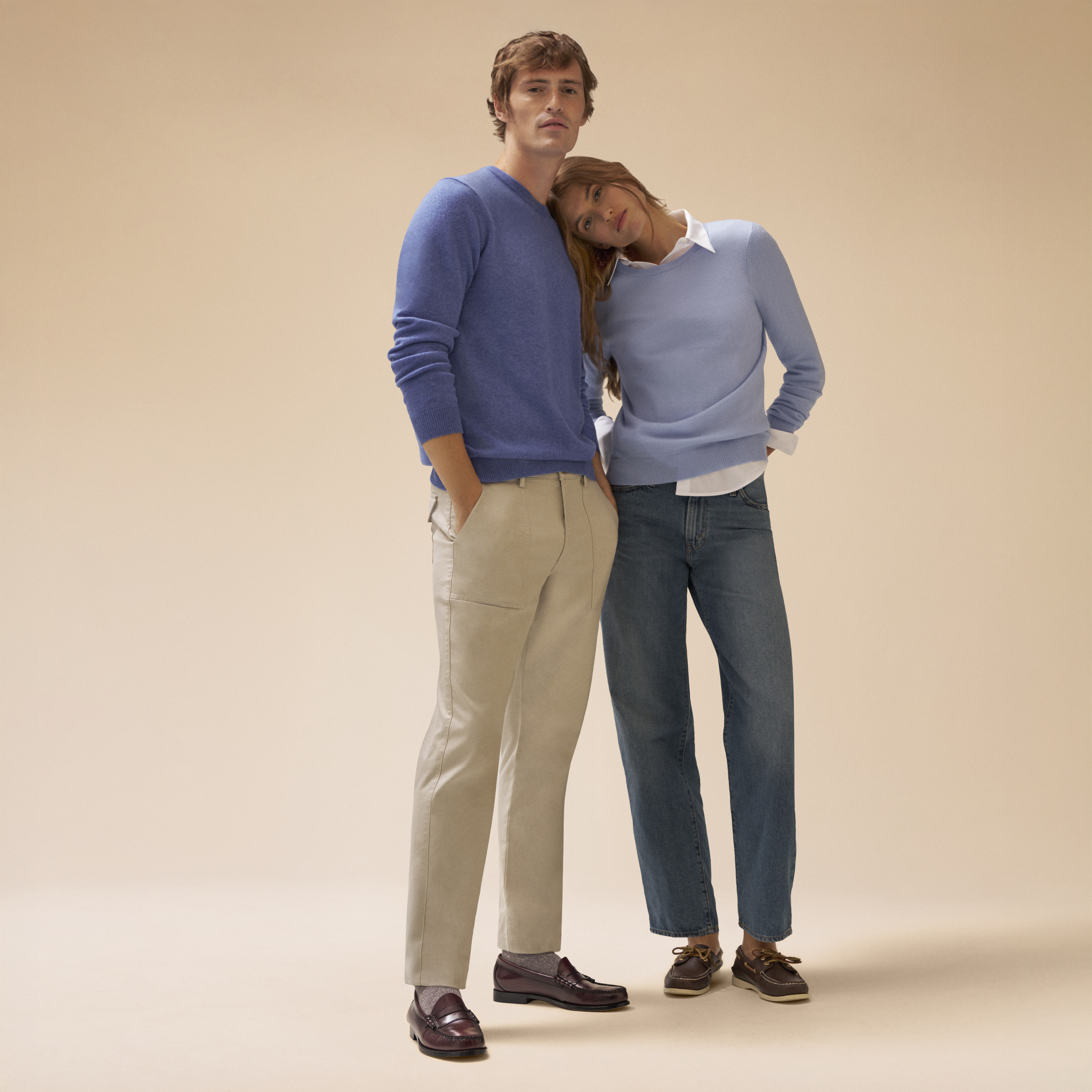Man and woman in cashmere