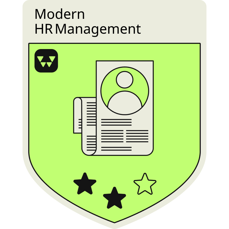Modern HR Management Badge
