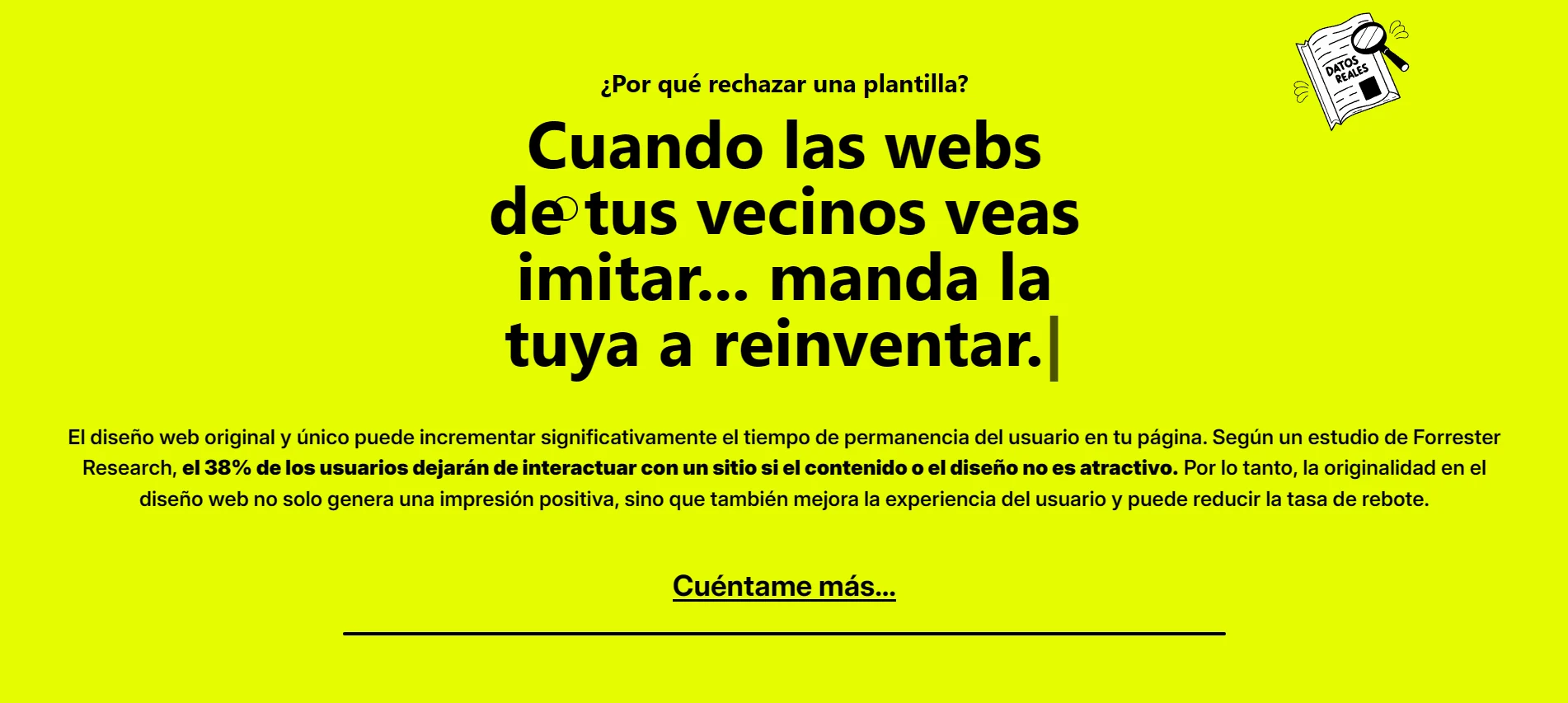 Cuando las webs...
