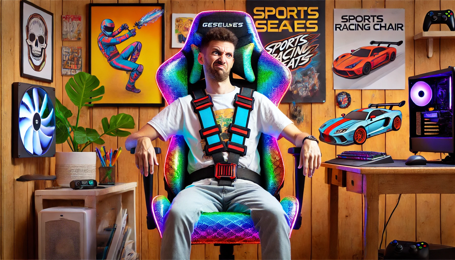 La moda de las sillas gaming. (No vaya a ser que derrapes en la habitación)