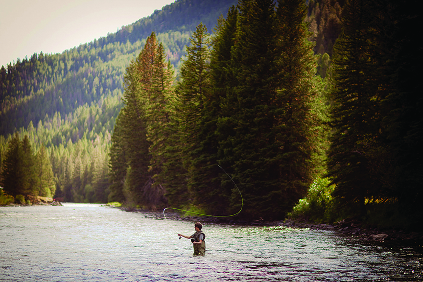 Fishing the Gallatin River