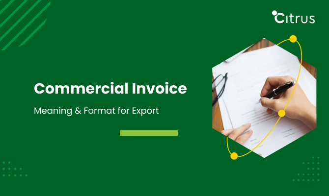 Commercial Invoice: Meaning and Format for Exports