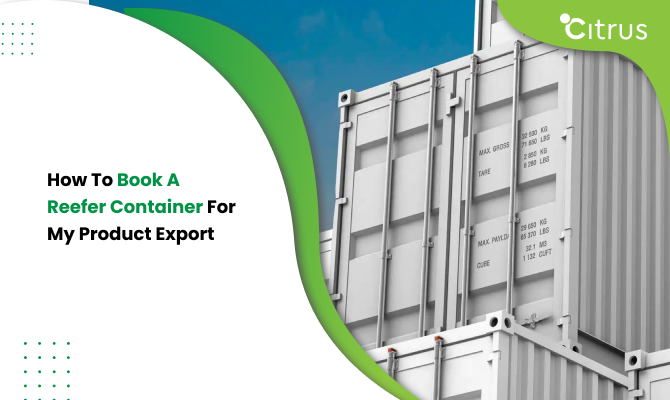 How To Book a Reefer Container For My Product Export