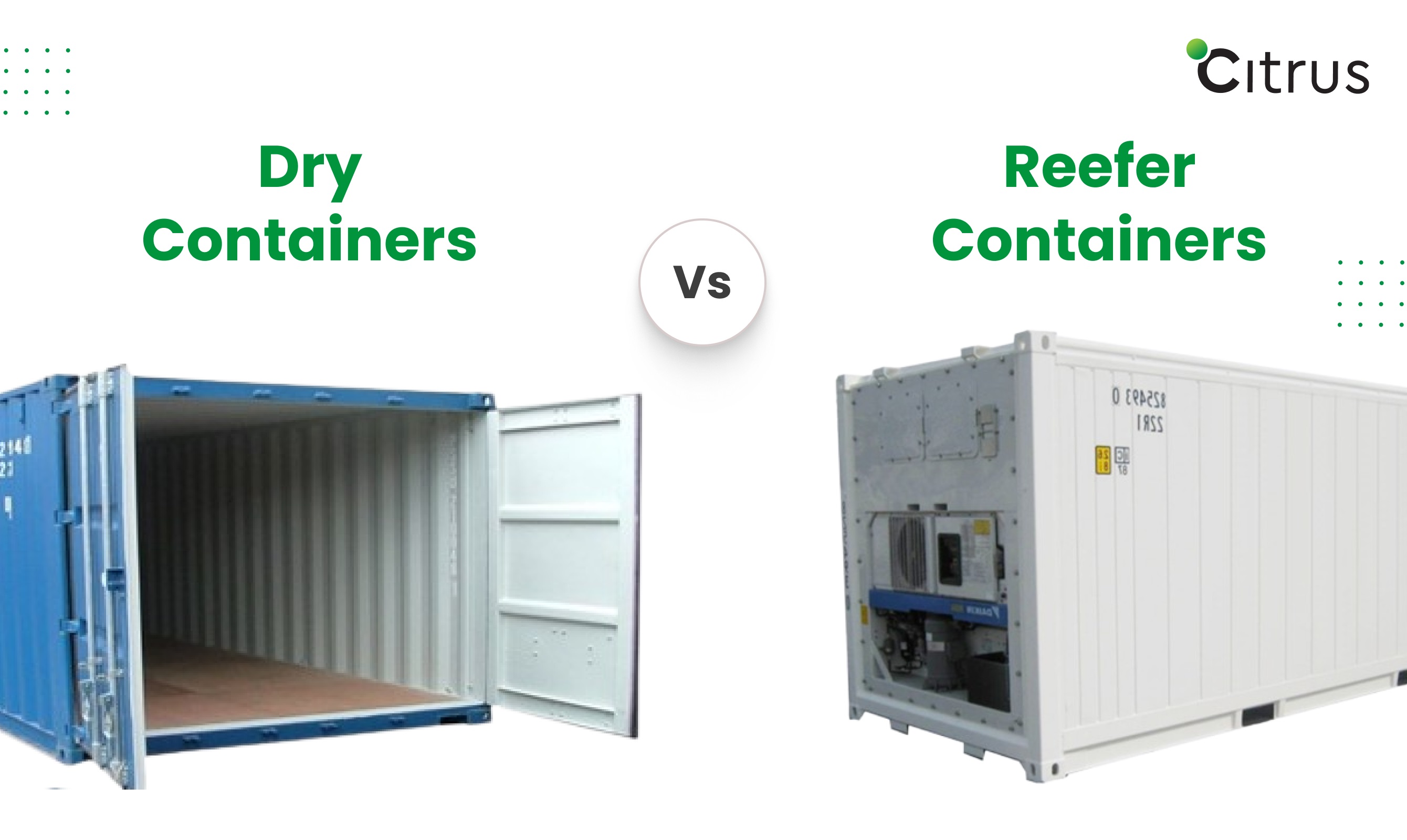 Reefer Container vs. Dry Container: What is the difference?