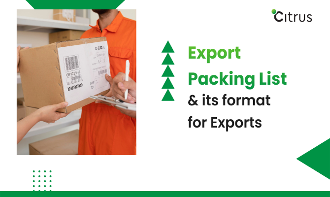 Export Packing List and its Format for Exports