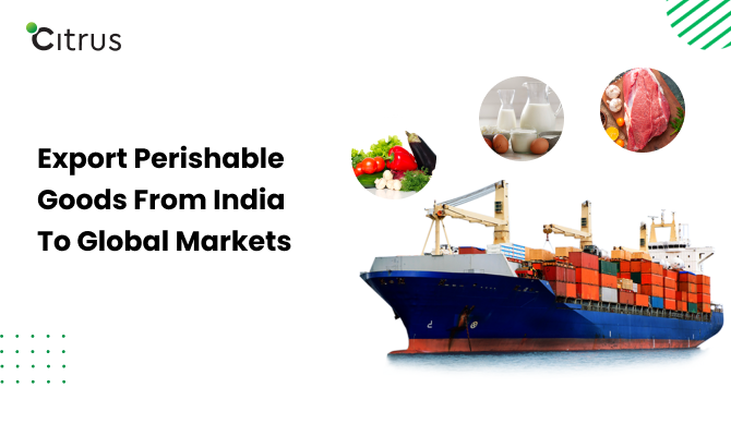 Important things to consider while exporting perishable goods from India to Global Markets