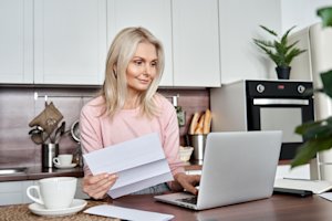 Older person paperwork