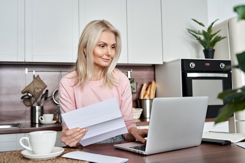 Older person paperwork