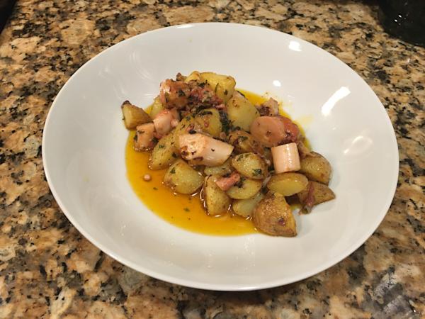 octopus and crispy potatoes