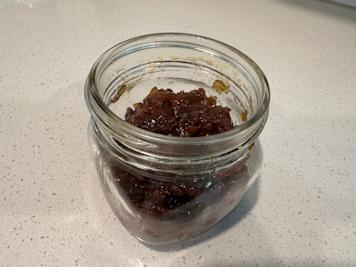 A jar of bacon jam.