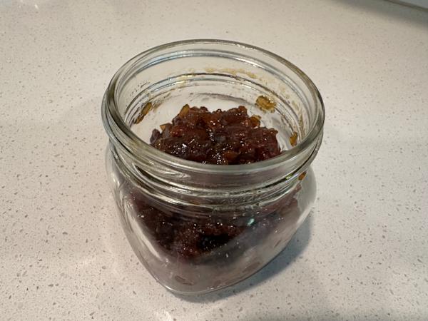 A jar of bacon jam.