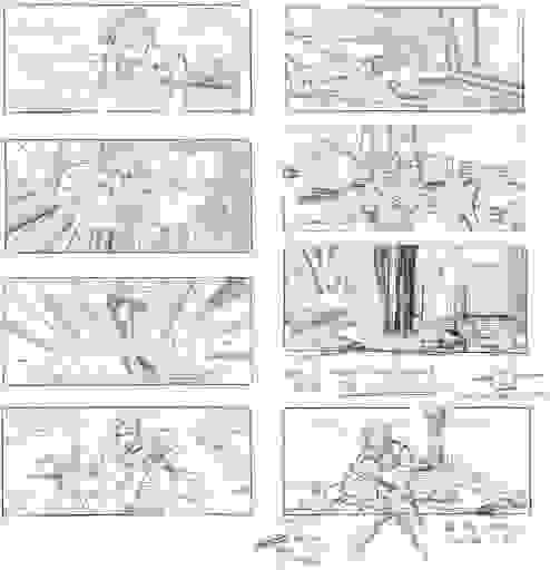 Example storyboard from the film "There Will be Blood" 