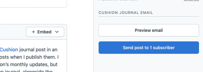 Screenshot of email preview in Contentful web app