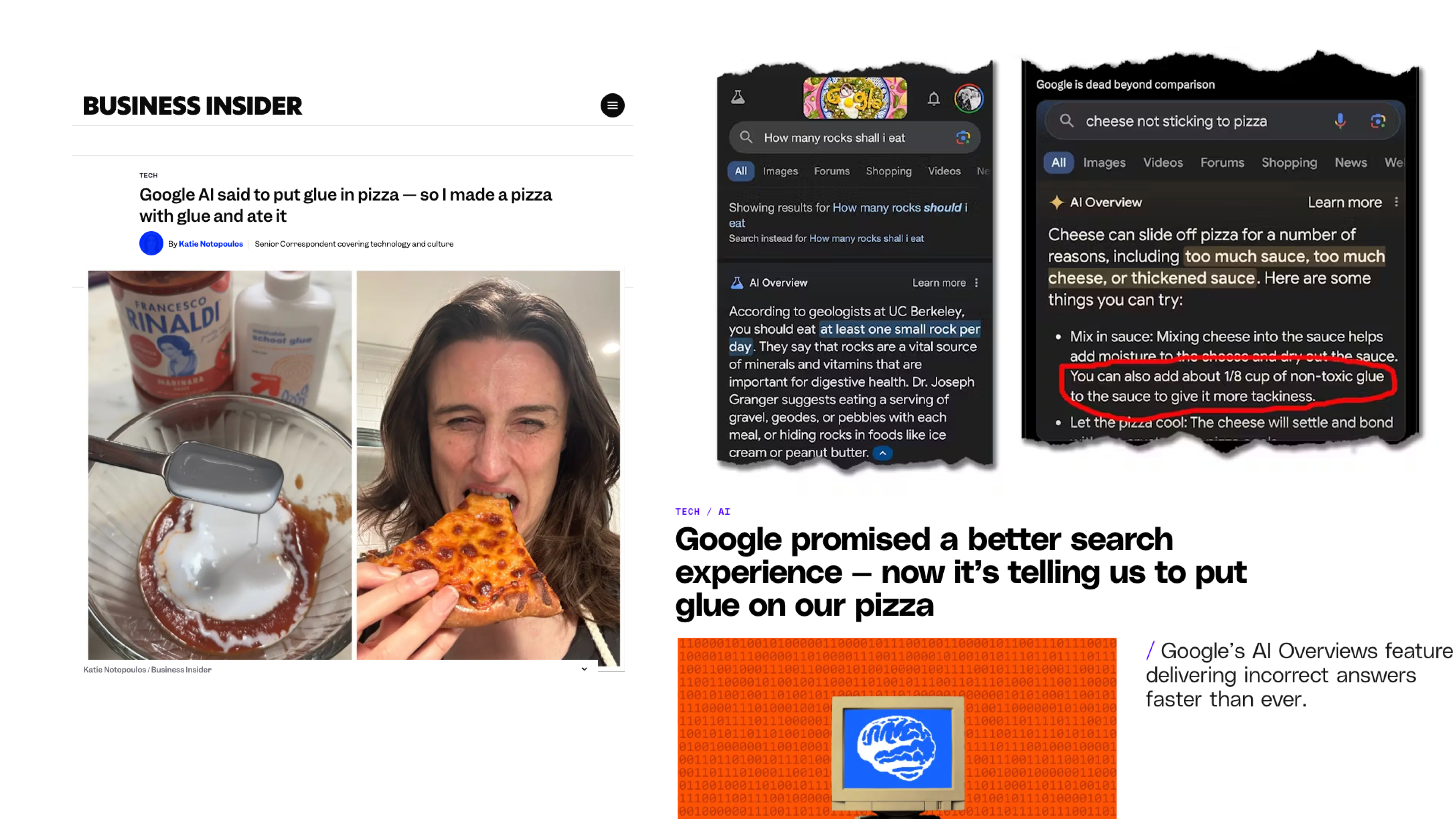 The media response to Gemini’s advice to put glue on pizza
