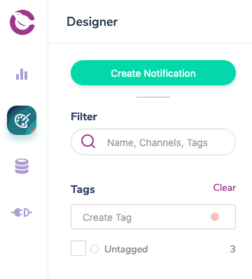 Creating new notification in Designer