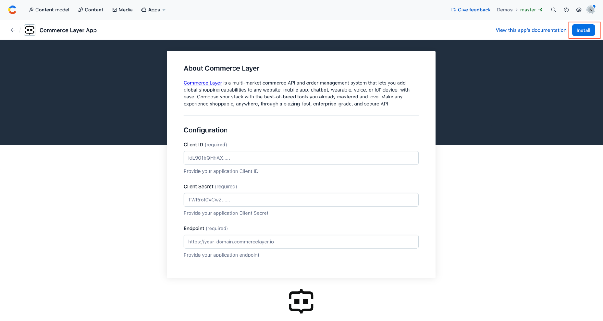 Commerce Layer configuration