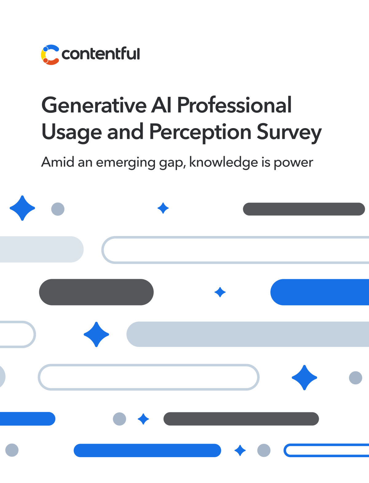 Contentful Generative AI Professional Usage and Perception Survey cover