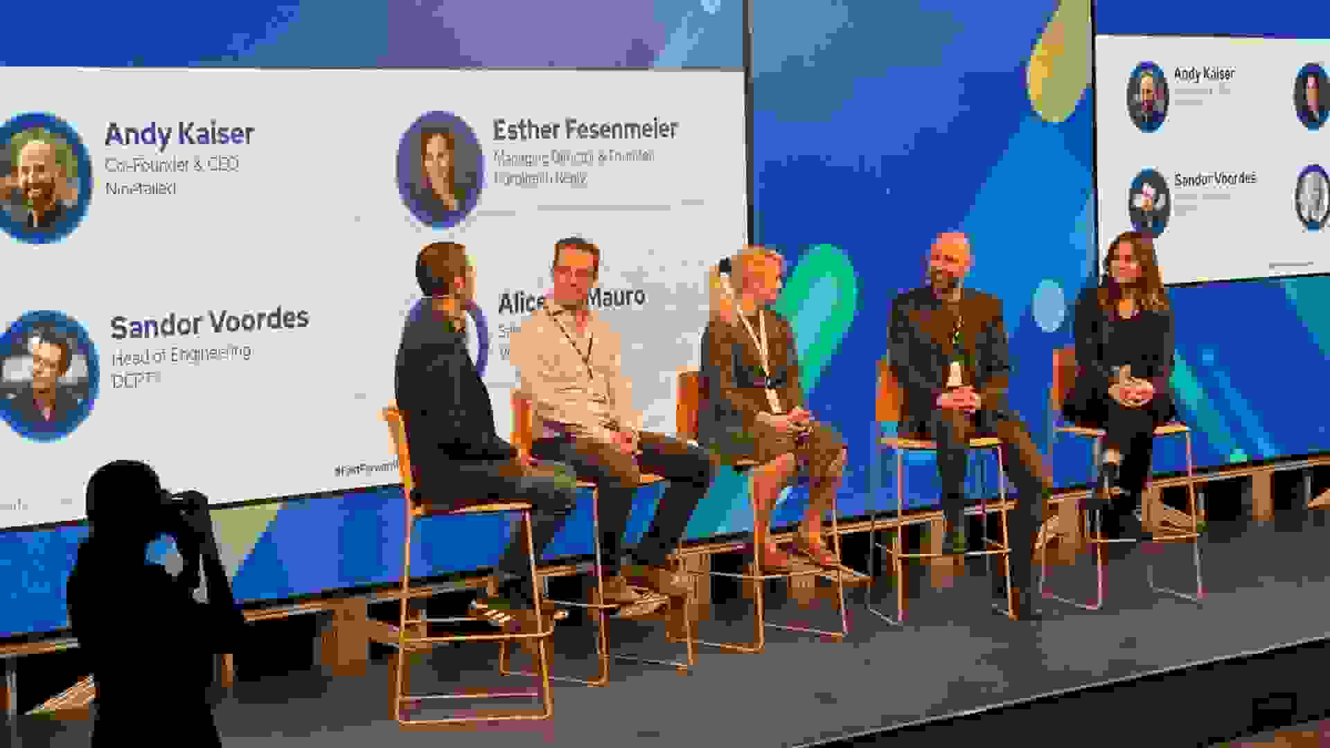 Speakers at the Contentful Partner Panel.