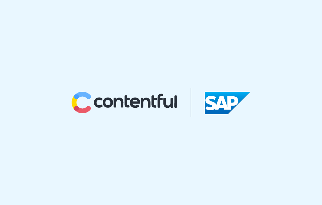 Image showing Contentful and SAP logos.