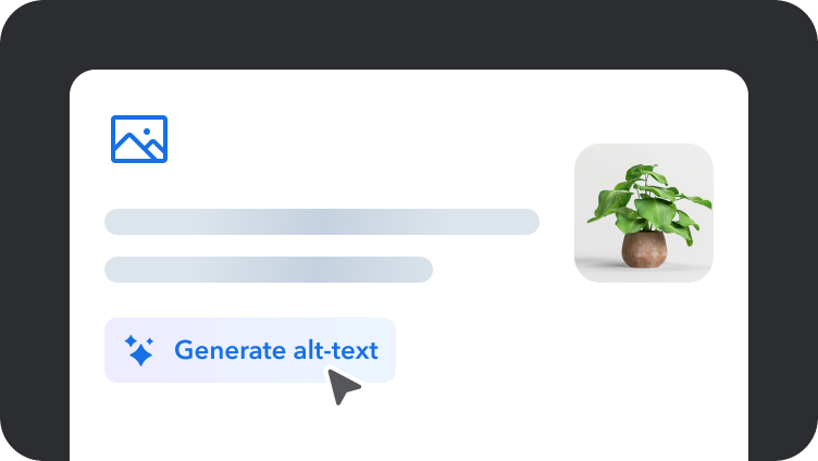 Image to alt-text generation