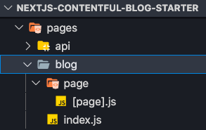 folder structure