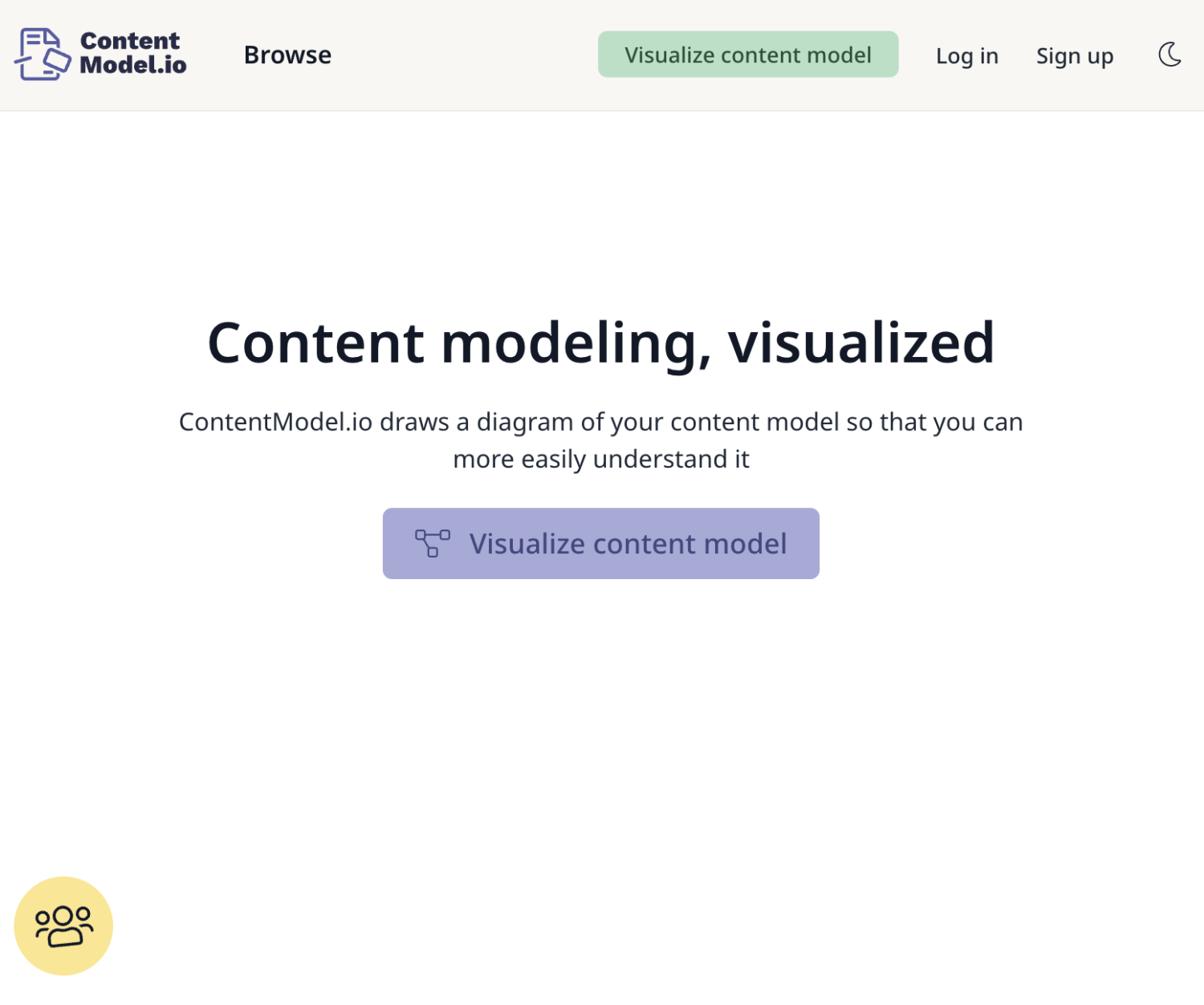 Contentmodel.io Screenshot