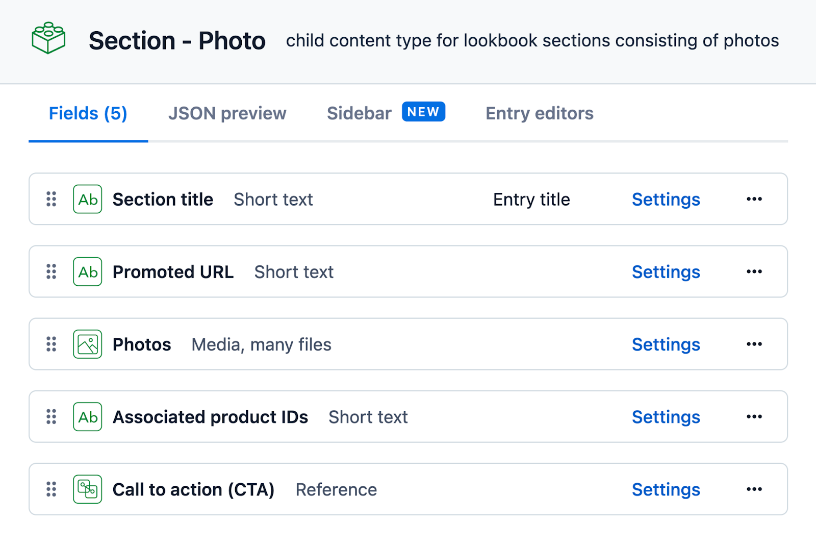 In instances where the design team wants to exert tight control over the final lookbook design and layout, we create individual content types to support alternative layouts.