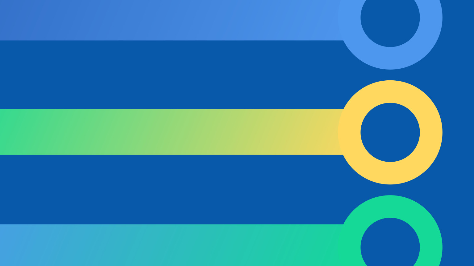 Illustration of three bastract lines coming to endpoints, representing new API endpoints