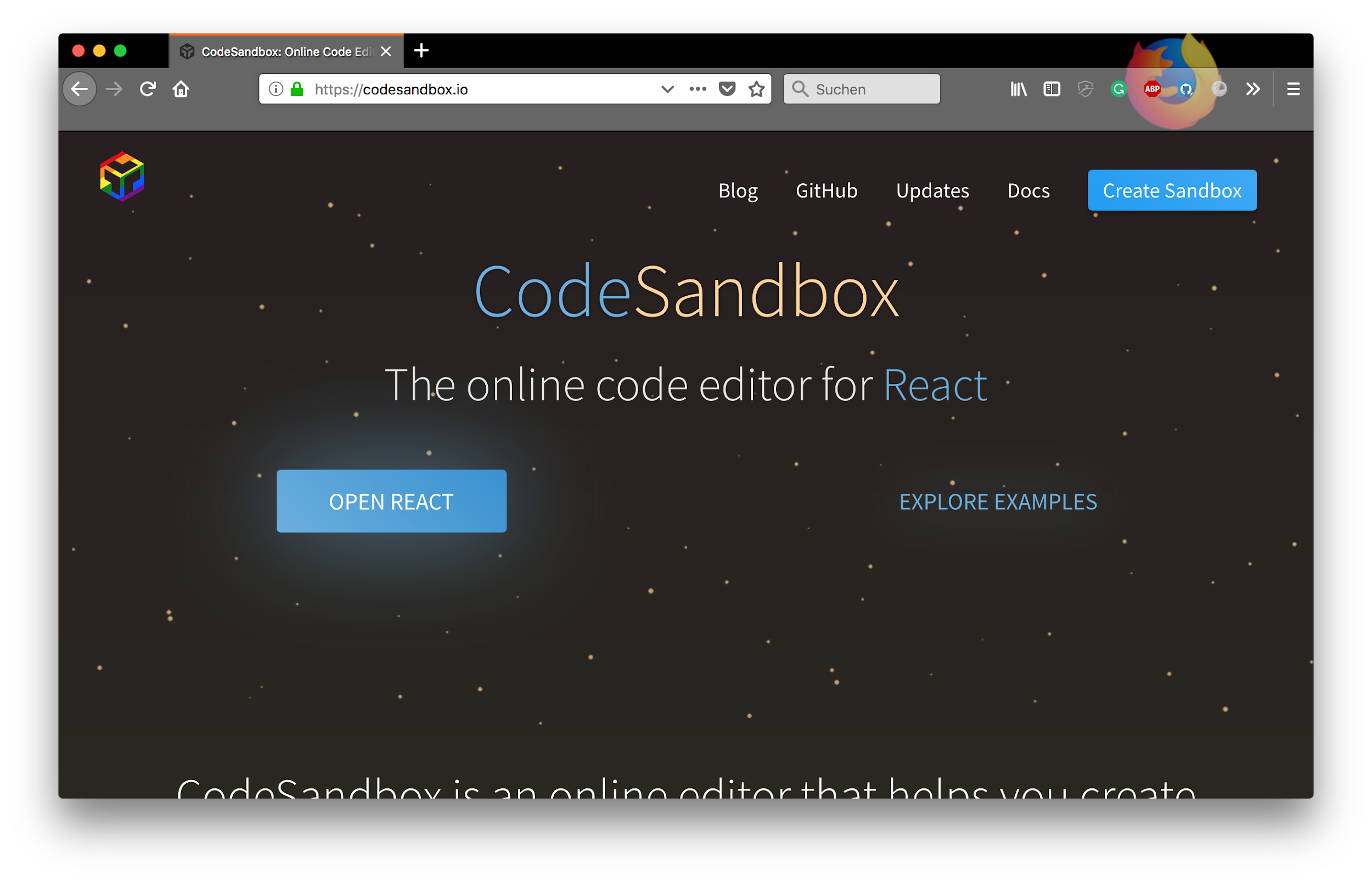 site - Codesandbox