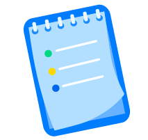 Icon of a clipboard with a checklist.