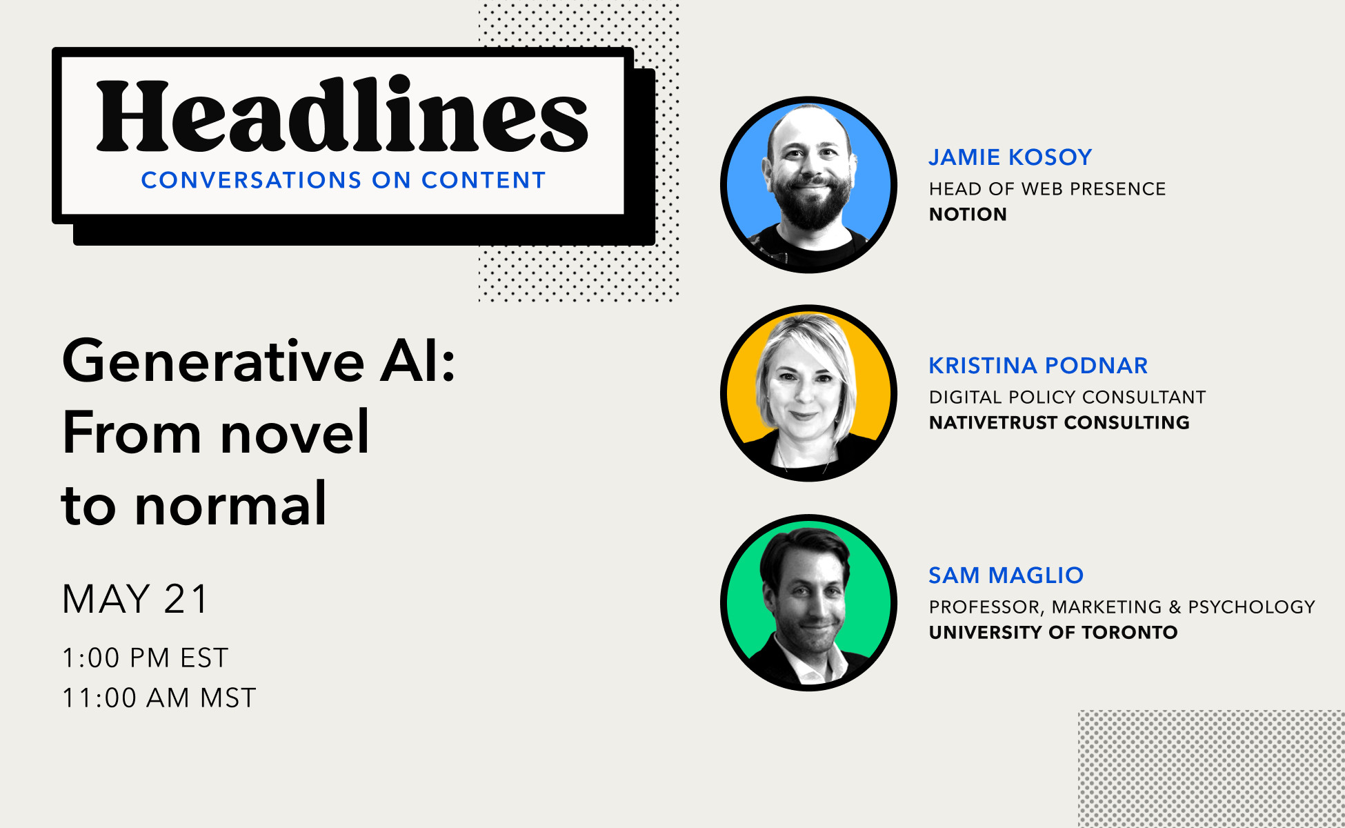 Headlines: Generative AI, from novel to normal - cover image