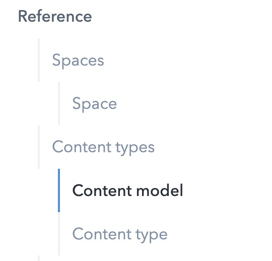 Examples of API endpoints with Contentful