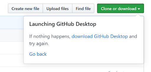 Launching GitHub Desktop