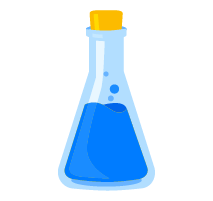 A graphic of a laboratory test beaker.