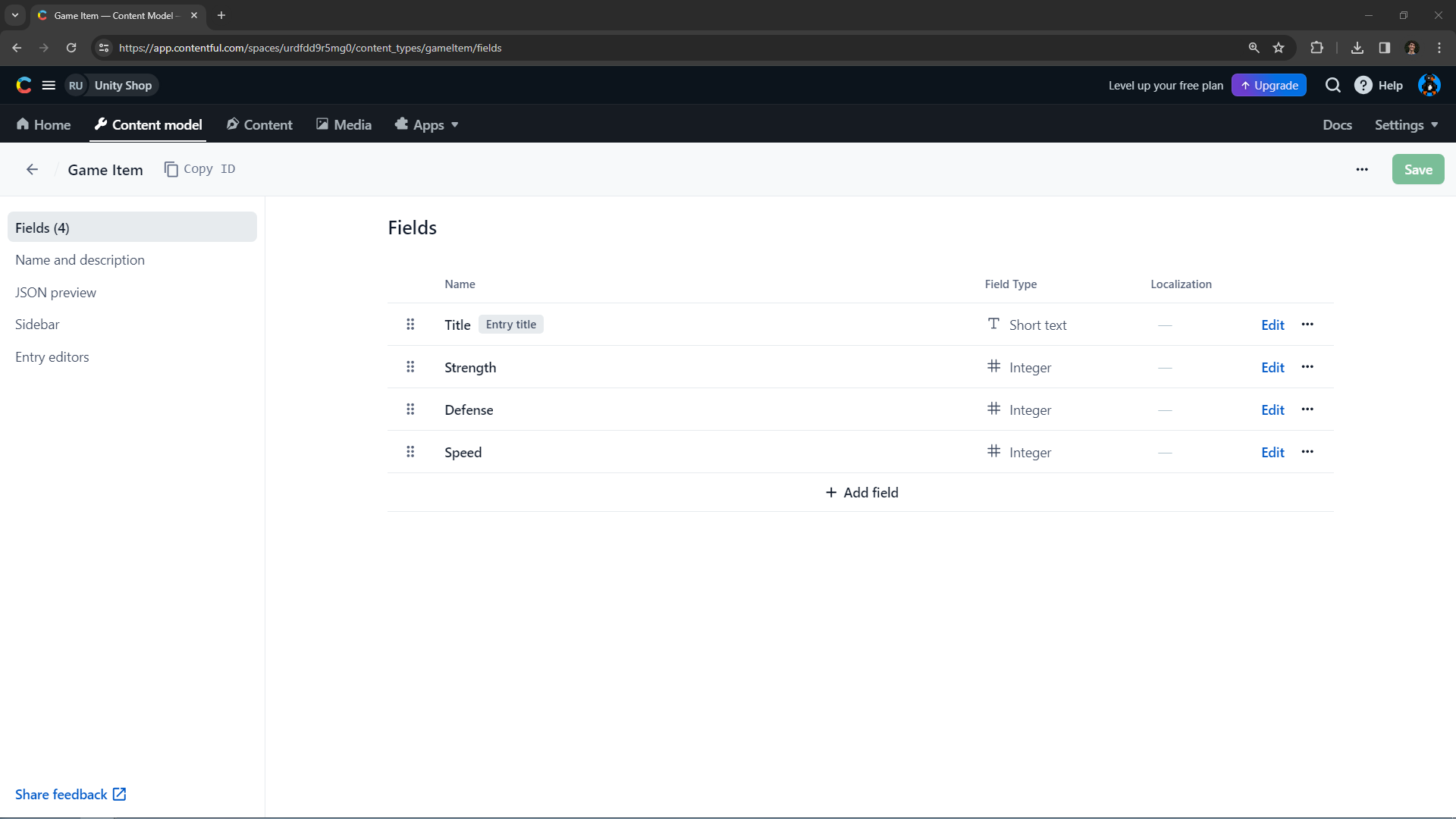 Unity game development with Contentful | Contentful