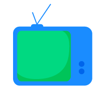 Icon of a retro television set
