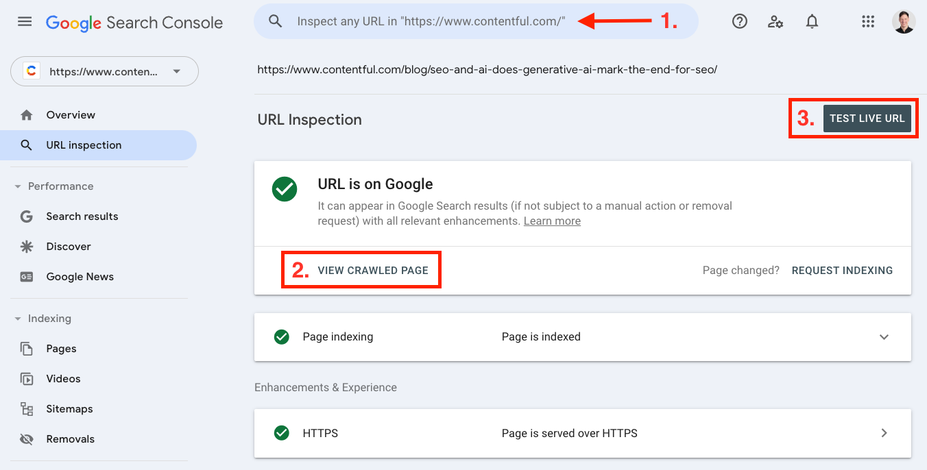 With Google Search Console (GSC)