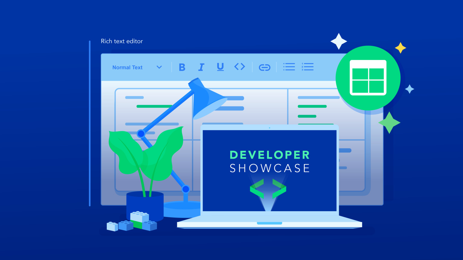 Developer newsletter: The Contentful Developer Showcase will highlight amazing projects from the community, and the Rich Text tables feature is live.