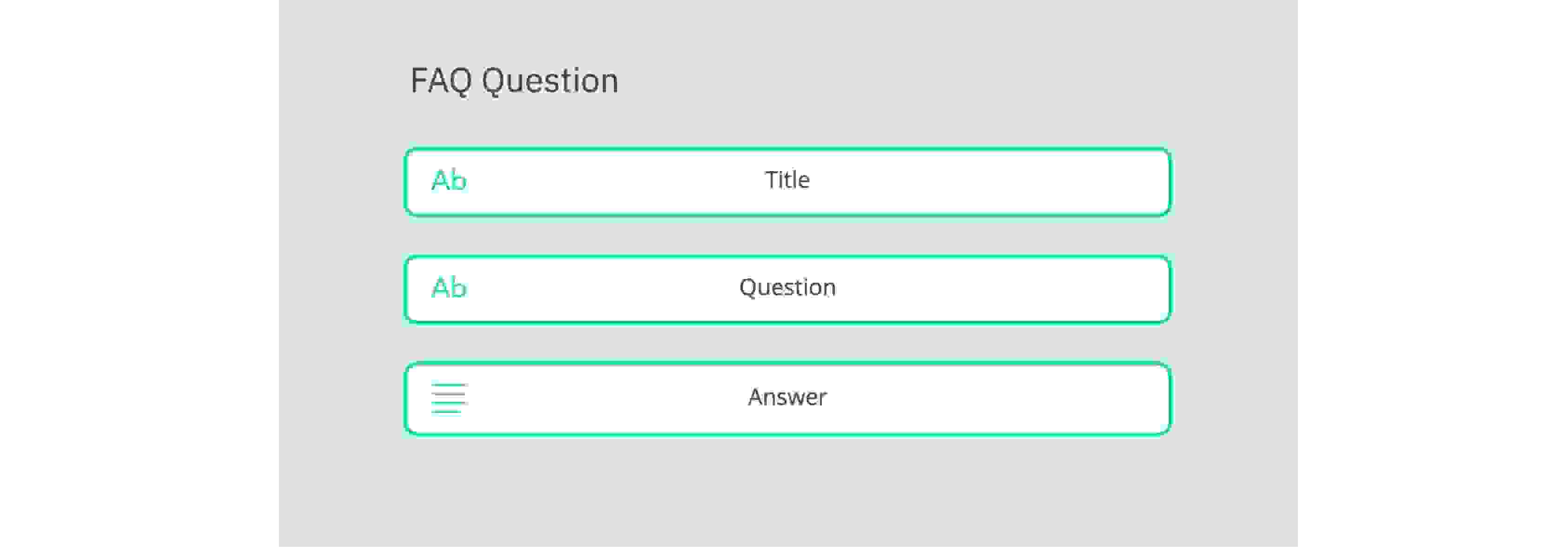 Contentful FAQ content model