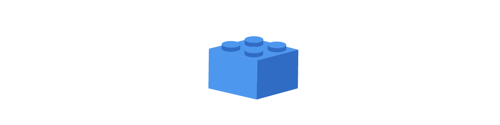 Illustration of a lego block